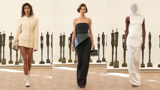 Minimalismo y arte escultural: así fue el desfile de Jacquemus en París
