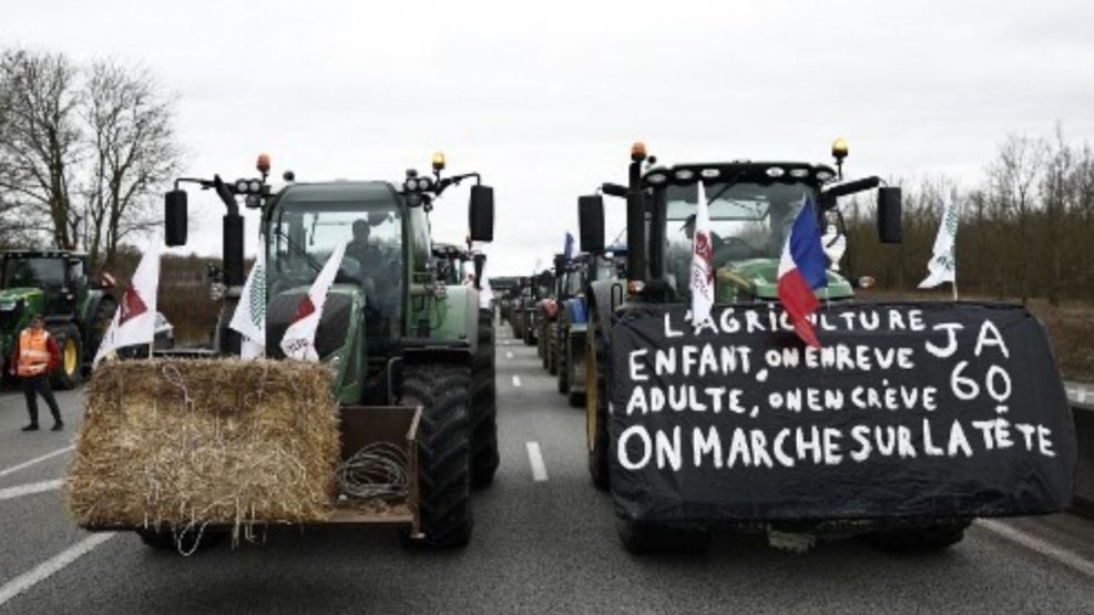Agricultores franceses - París