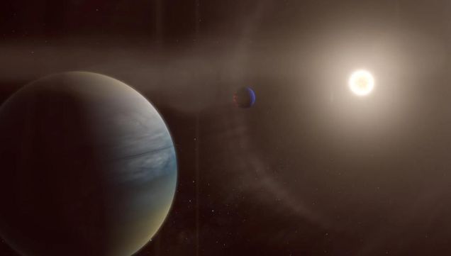 El telescopio Hubble detecta vapor de agua en la atmósfera de un exoplaneta