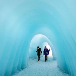 Ice Castles se ha dedicado a crear un mundo de cuevas de hielo, cascadas congeladas y glaciares formados en arcos y cavernas en North Woodstock, New Hampshire. Foto de Joseph Prezioso / AFP | Foto:AFP
