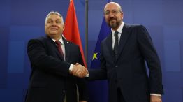 El primer ministro de Hungría y el presidente del Consejo Europeo