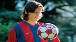 20240203 Un joven Lionel Messi entrenando con el Barcelona