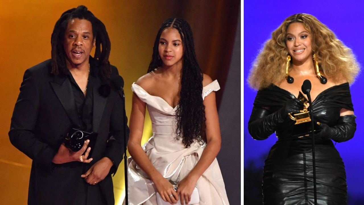 Junto a Blue Ivy, la hija que tuvo con Beyoncé, Jay-Z recibió su Grammy 2024 | Caras