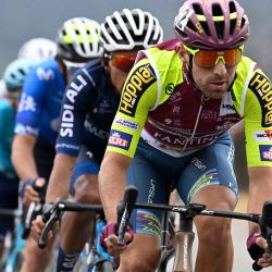 El ciclista italiano Davide Baldaccini del equipo Corratec Vini Fantini compite durante la primera etapa del Tour Colombia UCI 2024 desde Paipa a Duitama, Colombia. Foto de Luis ACOSTA / AFP | Foto:AFP