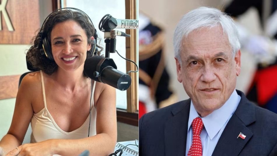 Julia Mengolini y Sebastián Piñera