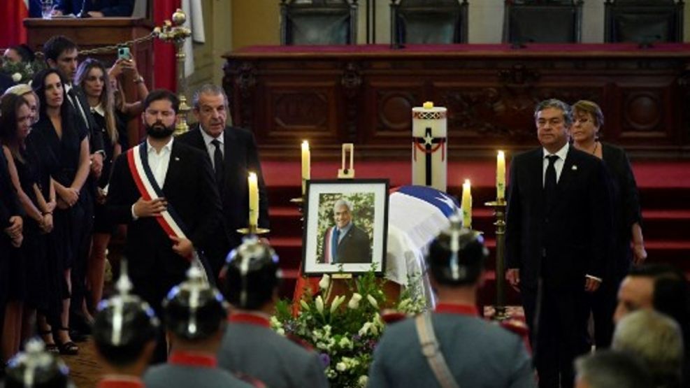 Con un funeral de Estado, Chile despidió a Sebastián Piñera: \'Nunca se dejó llevar por el fanatismo\', dijo Gabriel Boric