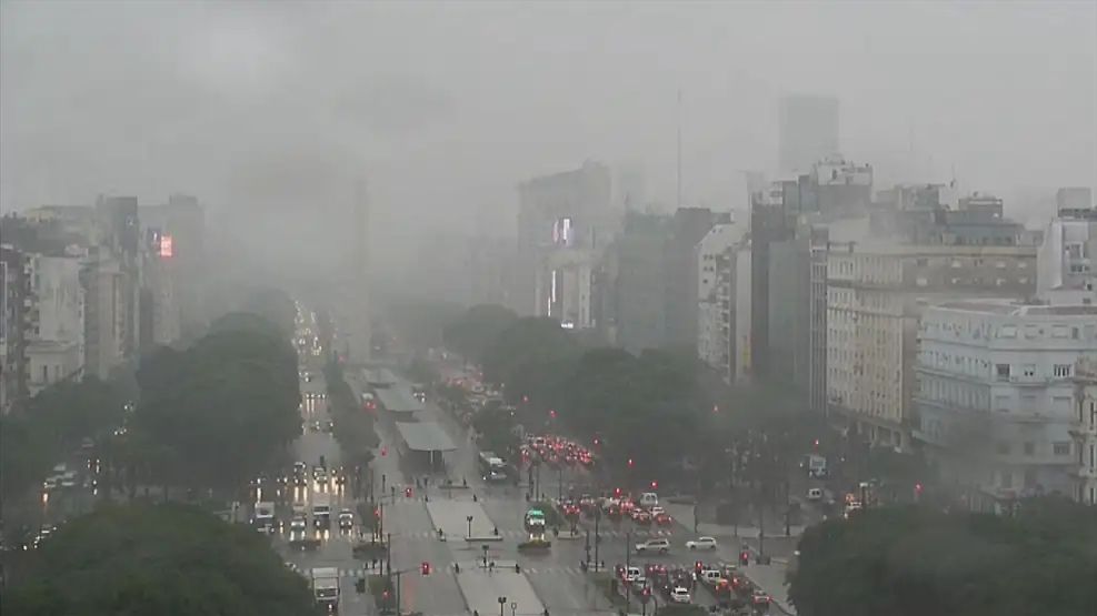Tormentas, viento y granizo alerta meteorológica en CABA y Buenos