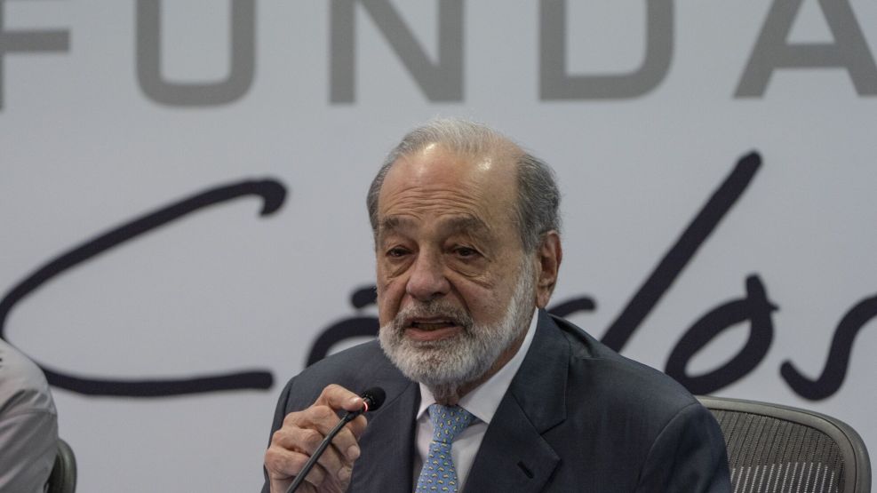 Billionaire Carlos Slim Holds Press Conference