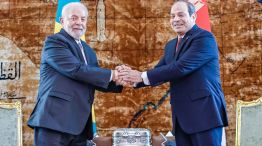 El presidente Lula del Brasil, con el presidente egipcio Abdelfatah El-Sisi