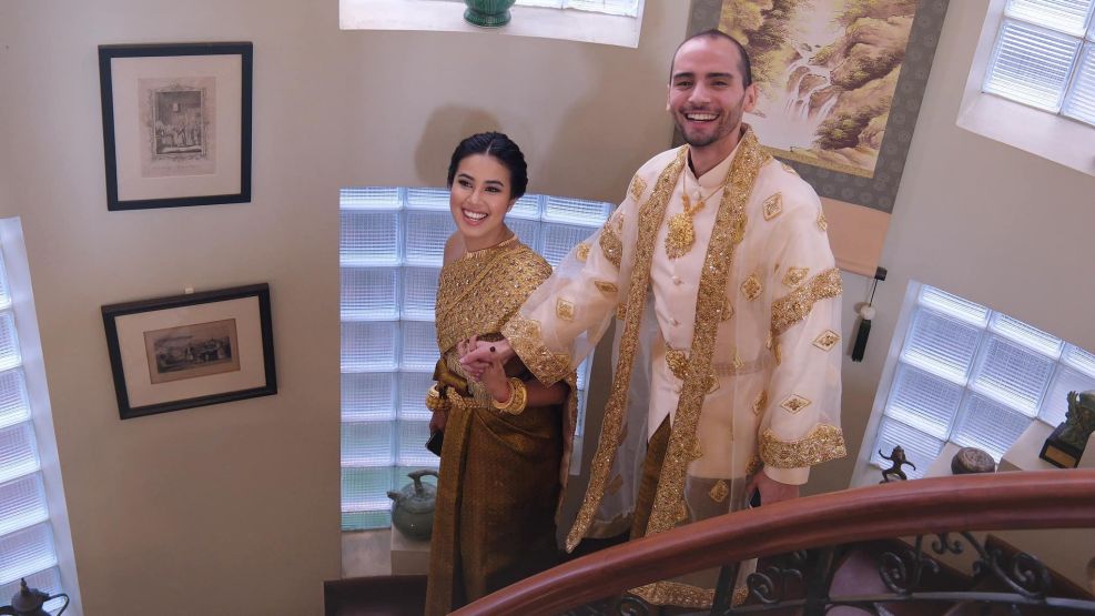 Boda en el Palacio Real de Phnom Penh: La Princesa Ponita de Camboya se casó con un fotógrafo uruguayo