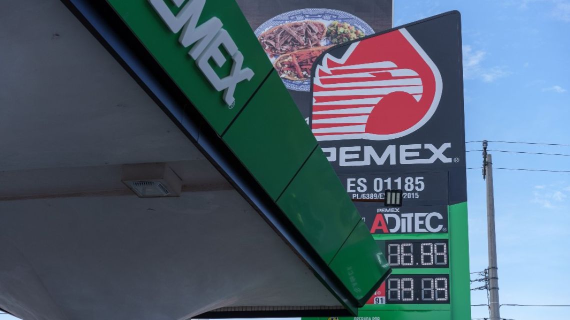 A PEMEX gas station in Ciudad Juarez.