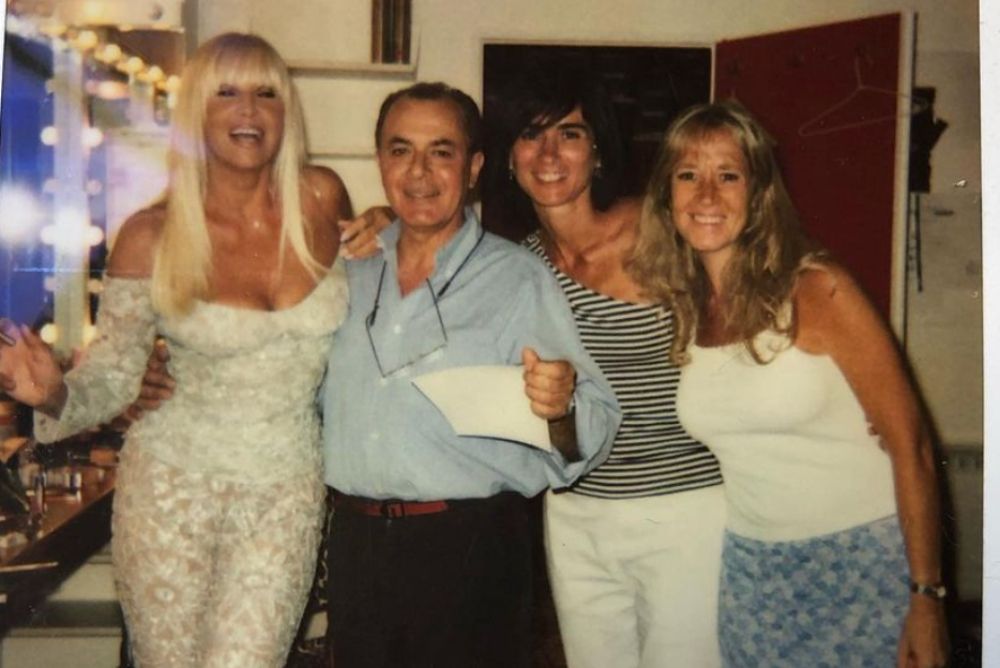 (De izq. a der.) Susana Giménez, Huguito, Marcela Amado y Dolores Mayol.