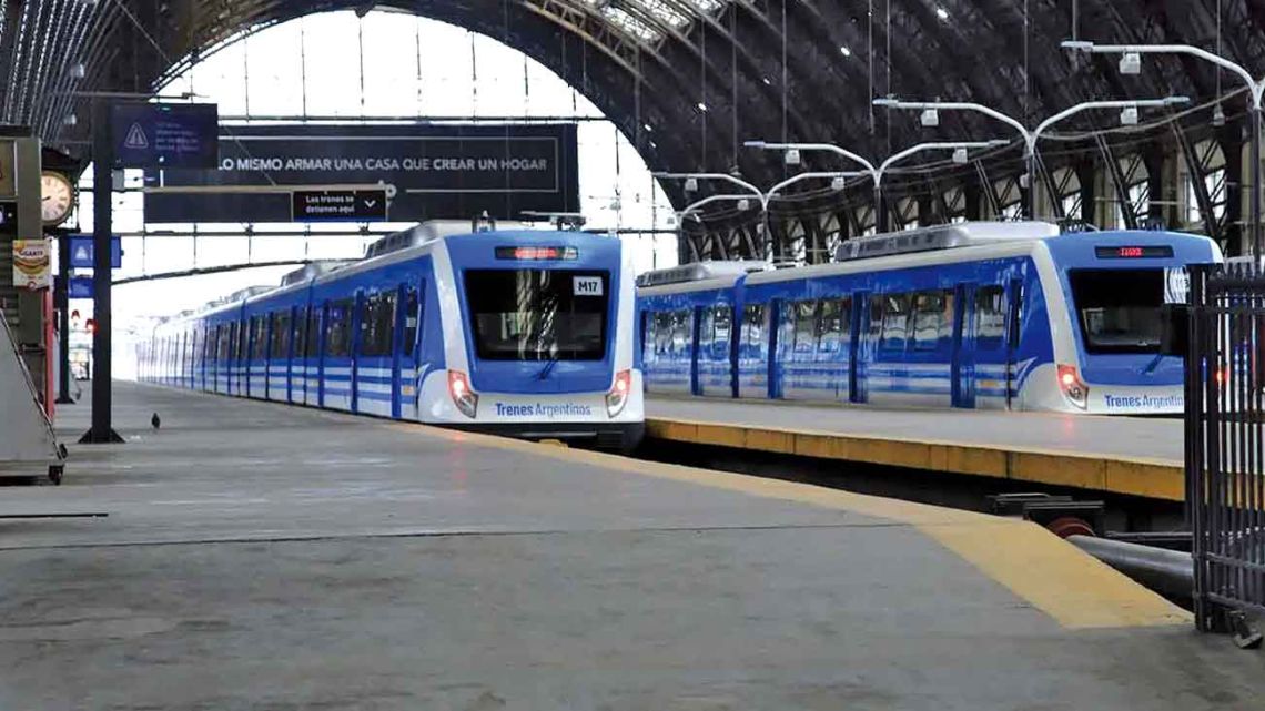Empty platforms at Retiro train station on the day of a national rail strike.