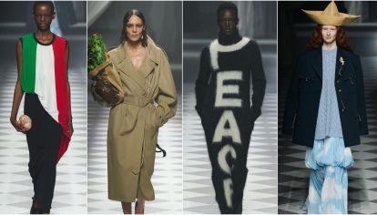 El recién nombrado director creativo de la casa italiana hace su debut en la Semana de la Moda de Milán con una colección de otoño-invierno que revive el espíritu característico de Moschino.
