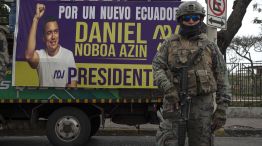 Presidential Candidate Daniel Noboa Holds Campaign Rally