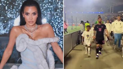 Kim Kardashian, Saint y Lionel Messi