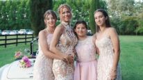 Nicole Neumann con sus hijas Indiana, Allegra y Siena Cubero 