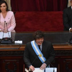 President Javier Milei delivers a state-of-the-nation address to the Legislative Assembly as he inaugurations the beginning of normal congressional sessions.