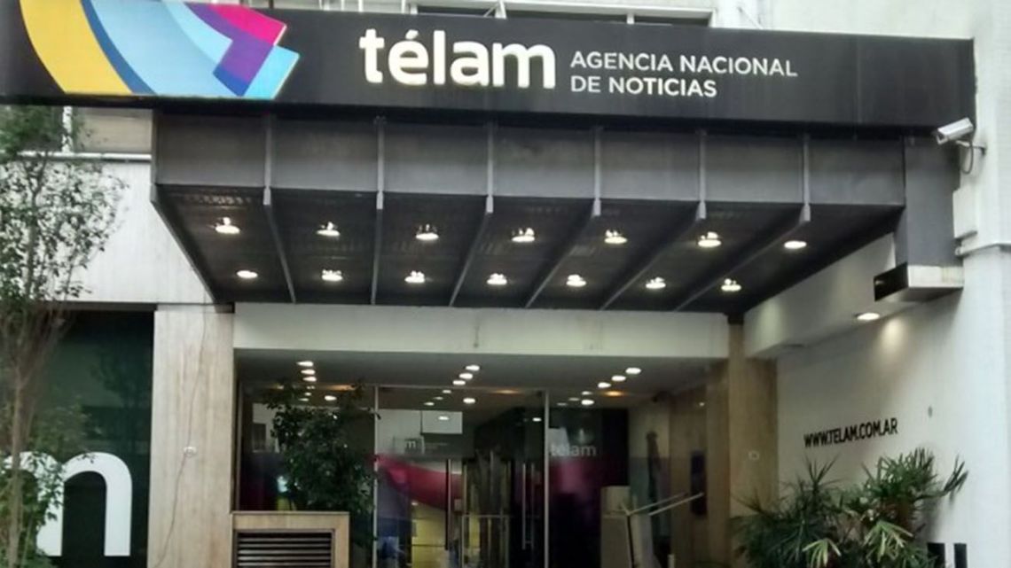 Offices of Argentina's state news agency Télam in Buenos Aires.