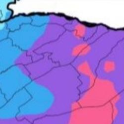 Mapa de lluvias sobre Corrientes.