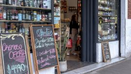 Consumer spending at small- and medium-size businesses in Argentina plunged 25.5 percent in February.