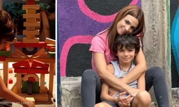 Agustina Cherri mostró la obra de su hijo Nilo: "Arquitecto a sus 5 años"