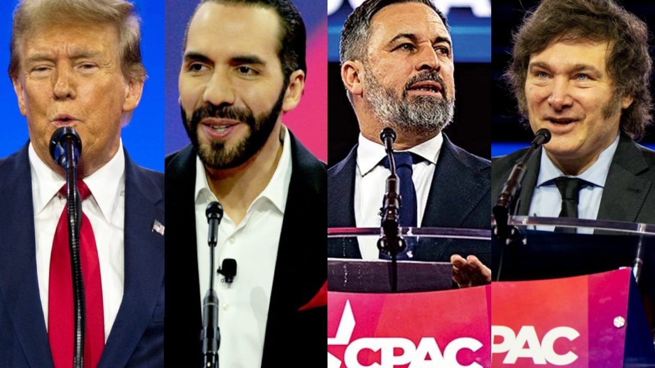 Trump, Bukele, Abascal y Milei | Foto:CEDOC