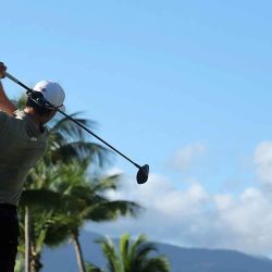 Ramus Hojgaard de Dinamarca realiza un golpe de salida en el segundo hoyo antes del Abierto de Puerto Rico en el Grand Reserve Golf Club. Foto de Jonathan Bachman / AFP  | Foto:AFP