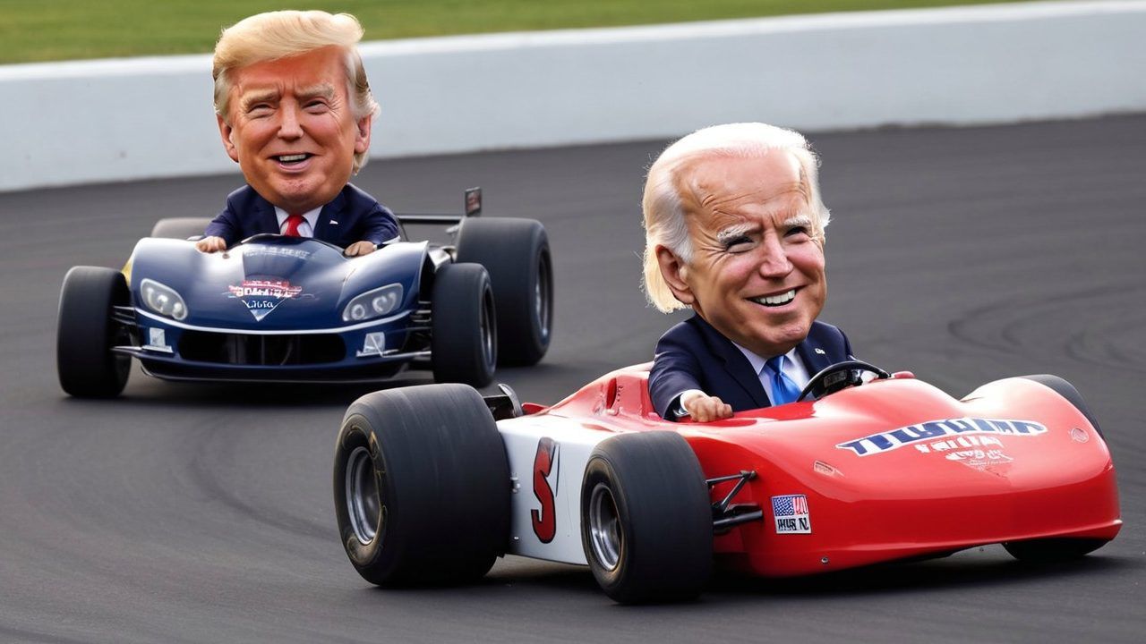 Biden y Trump en una imagen generada con IA | Foto:MG
