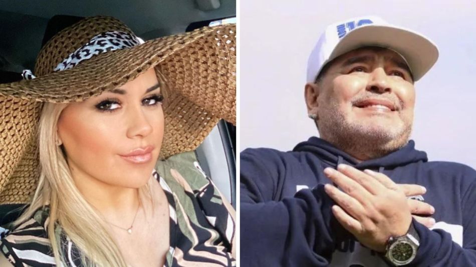 Verónica Ojeda y Diego Maradona 