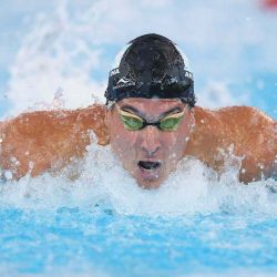 Santiago Grassi de Argentina compite en las eliminatorias Pro Swim Series Westmont en FMC Natatorium, en Westmont, Illinois. Foto de Michael Reaves / AFP | Foto:AFP