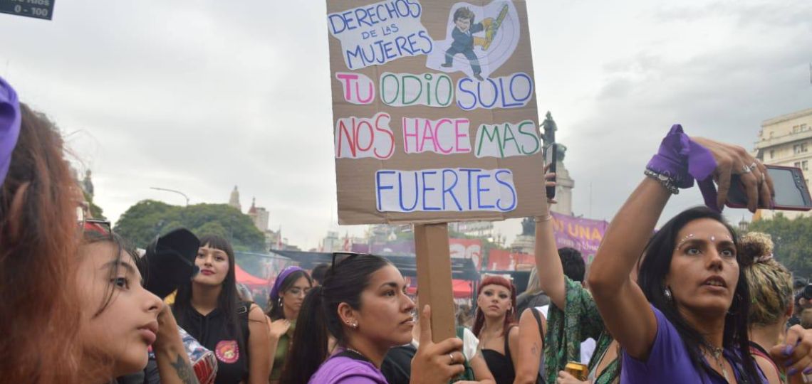 "Paro feminista internacional": Cómo fue la marcha del 8M en Argentina