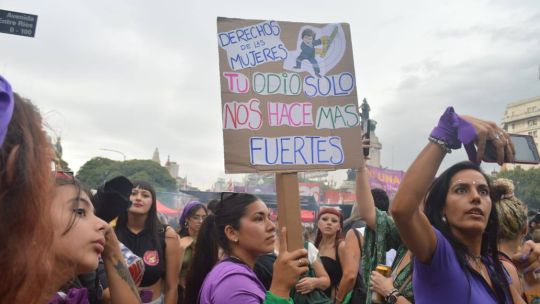 "Paro feminista internacional": Cómo fue la marcha del 8M en Argentina