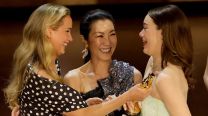 Michelle Yeoh, Jennifer Lawrence y Emma Stone