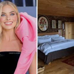 Hollywood star Margot Robbie is in Argentina enjoying a vacation with friends and family. On her third visit to the country, she has decided to stay at the La Soplada , the rustic cabaña on a private island in Chubut Province owned by chef Francis Mallmann.
