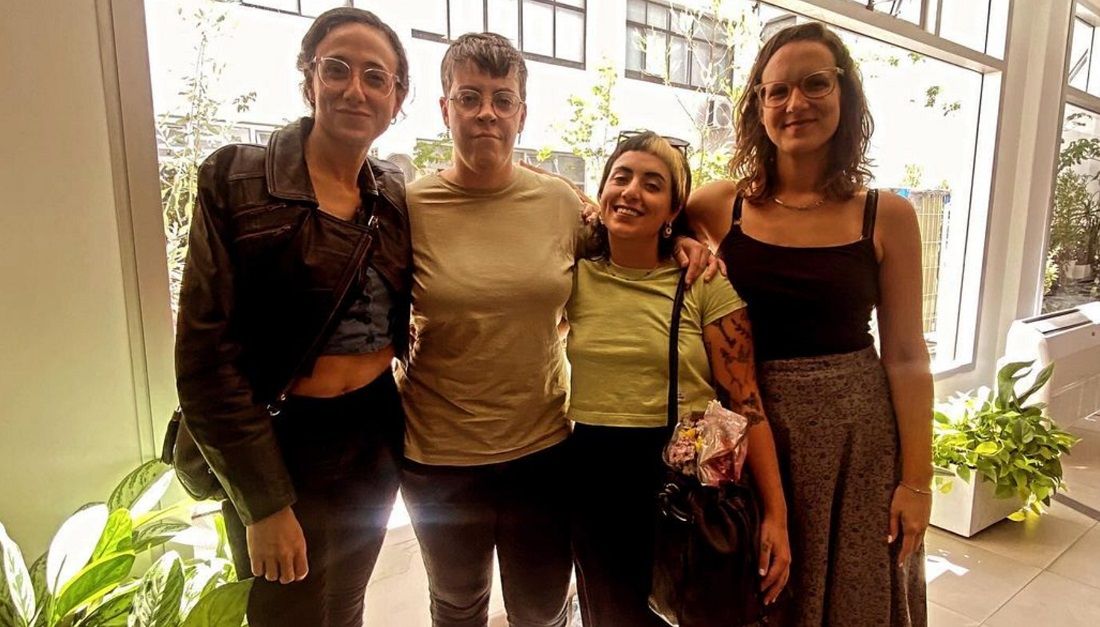 Streaming 2024:  Mate, con Ivana Szerman (izq.) y equipo.