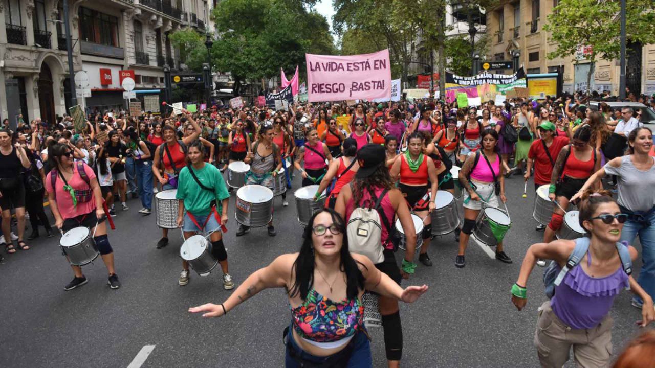 El feminismo en pie de guerra contra las decisiones políticas del presidente Javier Milei. | Foto:Cedoc