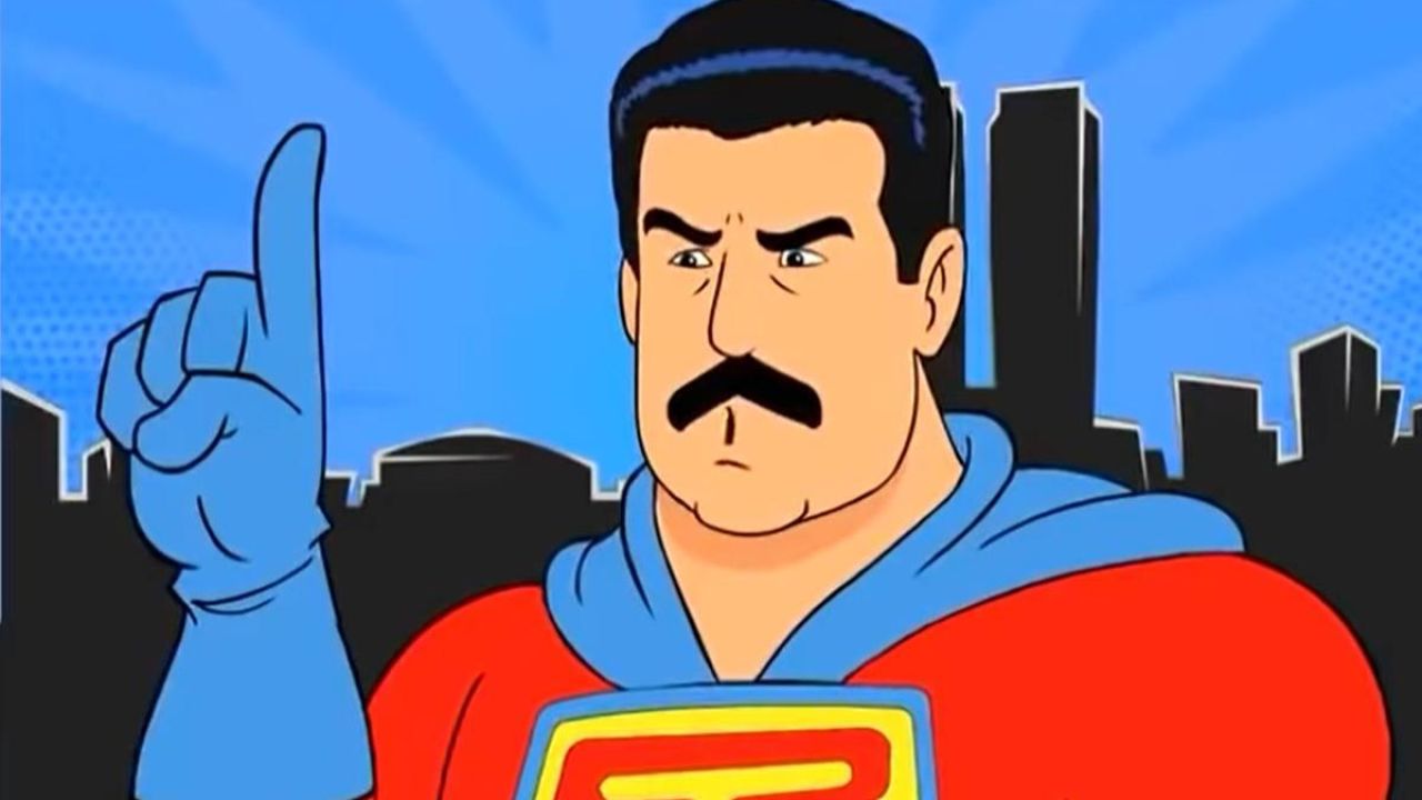 Superbigote: cómo Milei, Nicolás Maduro también juega al superhéroe