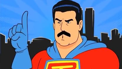 El mandatario venezolano subió a las redes un episodio del personaje heroico inspirado en él y en su propio vello facial. Los antecedentes libertarios en el mundo de los superhéroes.