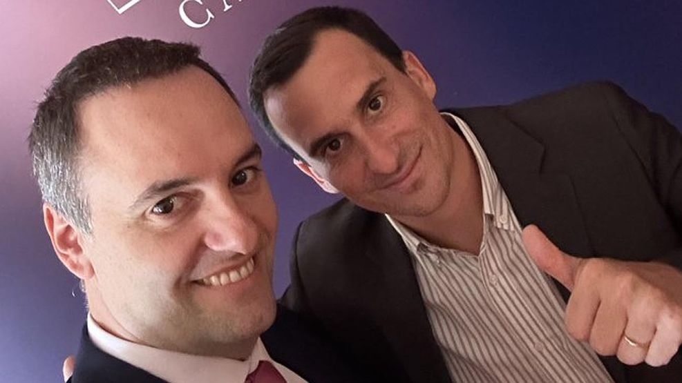 Manuel Adorni y Javier Lanari