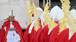 El Papa Francisco durante el Domingo de Ramos 20240324