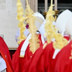 El Papa Francisco preside la misa del Domingo de Ramos en la plaza de San Pedro del Vaticano. | Foto:ALBERTO PIZZOLI / AFP