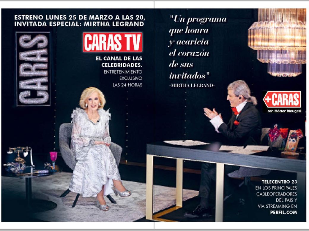 Mirtha Legrand habla de todo con Héctor Maugeri esta noche por Caras TV |  Perfil