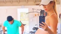 Nicole Neumann embarazada y su rutina de ejercicios