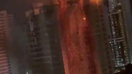 Incendio en un edificio en construcción en Recife Brasil