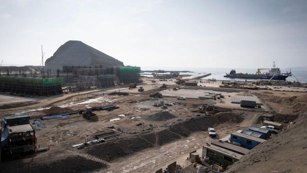 Construction At The Chinese-Financed Chancay Deepwater Port In Peru