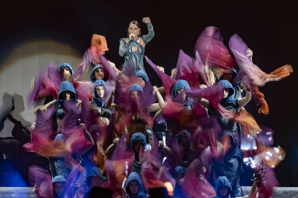 María Becerra en River Plate.