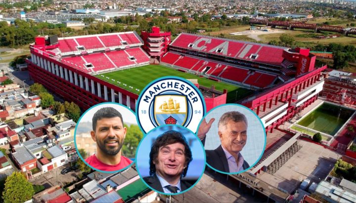 Javier Milei Mauricio Macri Sergio Agüero Independiente Manchester City