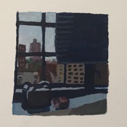 Untitled, 2018, Acrílico y lápiz sobre papel
