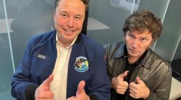 El presidente Javier Milei y el empresario Elon Musk